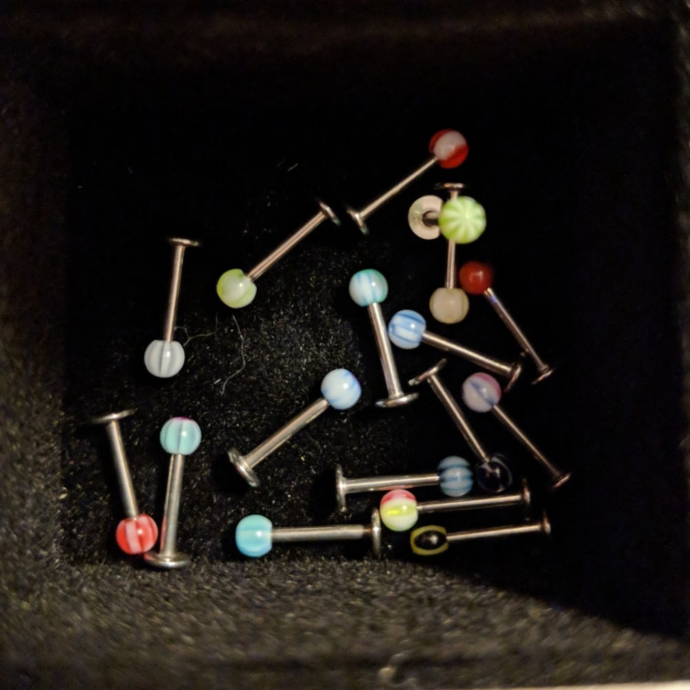Multicolored jewelry Studs